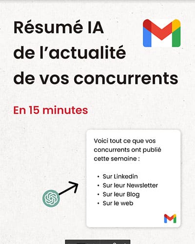 Actualité des concurrents par l'IA